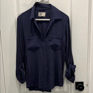 Navy Blue Women's Blouse